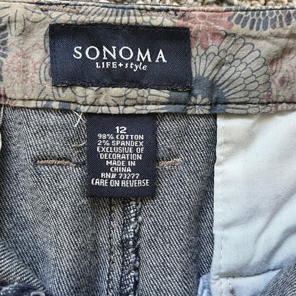 Genuine Sonoma Blue Jeans Skirt with front and back slits; Size 12 - Picture 7 of 10